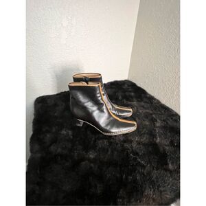 Quercioli Italian  Leather Boots  booties 36  5.5 couture fall
